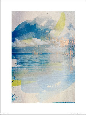 Abstract Sea - plakat premium 40x50 cm