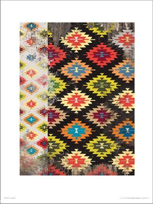 Kilim Black - plakat premium 40x50 cm