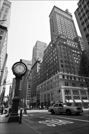 New York, zegar - plakat 61x91,5 cm