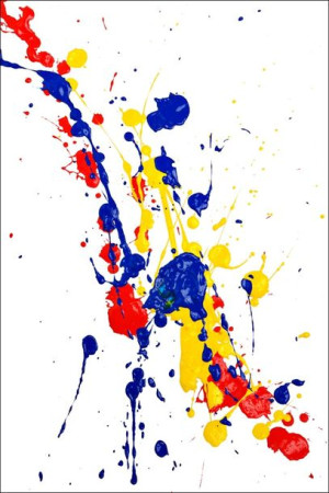 Splash Paint. Kolorowa Abstrakcja - plakat 70x100