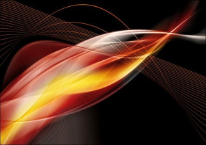 Abstrakcja. Abstract background in red - plakat 80