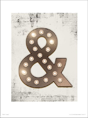 Ampersand Lights - plakat premium 40x50 cm