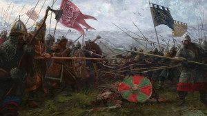 Bitwa o Łużyce 1002r - plakat premium 100x70 cm