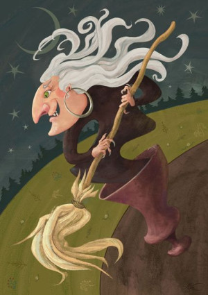 Baba Jaga - plakat premium 20x30 cm