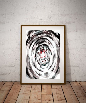 Abstrakcja IX - plakat premium 30x40 cm
