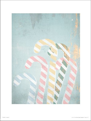 Christmas Candy Canes - plakat premium 30x40 cm