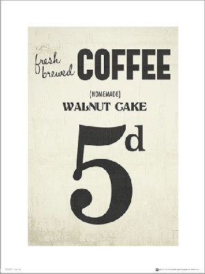 Coffee Walnut Cake - plakat premium 40x50 cm