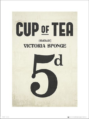 Cup of Tea Victoria Sponge - plakat premium 40x50