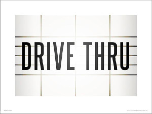 Drive Thru - plakat premium 40x30 cm