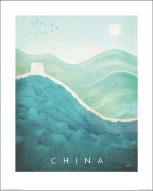 Chiny i Mur Chiński - plakat premium 40x50 cm
