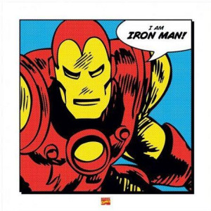 Iron Man I Am - plakat premium 40x40 cm