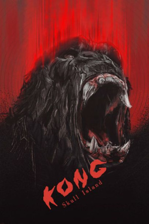 Kong Wyspa Czaszki - plakat premium 40x50 cm