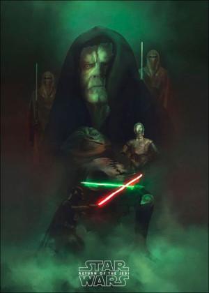 Gwiezdne Wojny, powrót Jedi - plakat premium 60x80