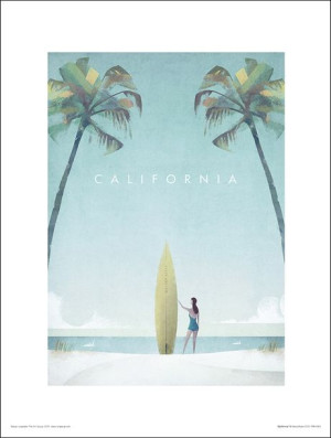 Kalifornia Surfing - plakat premium 30x40 cm