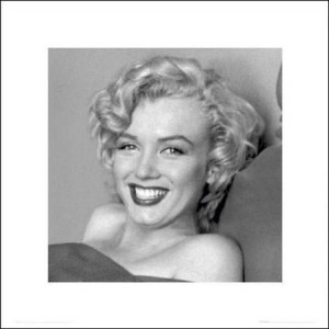 Marilyn Monroe Uśmiech - plakat premium 40x40 cm