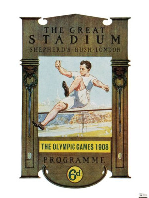 London 1908 Olympics - plakat premium 60x80 cm