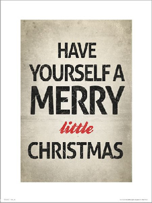 Merry Christmas Little - plakat premium 30x40 cm