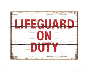 Lifeguard On Duty - plakat premium 50x40 cm