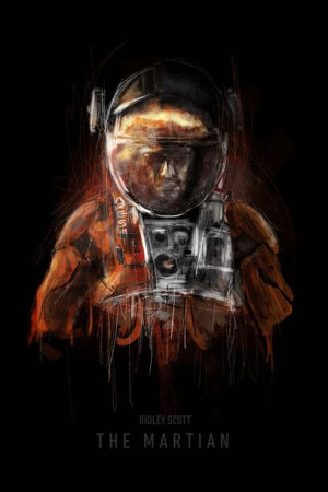 Marsjanin - plakat premium 30x40 cm