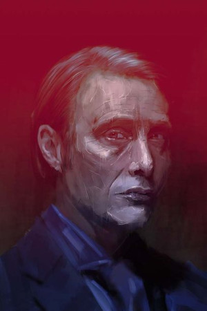 Mads Mikkelsen - plakat premium 70x100 cm