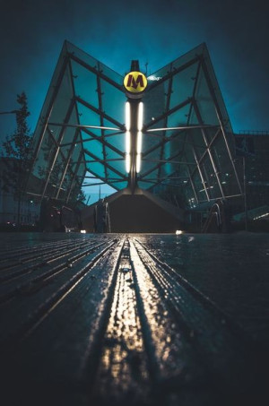 Metro - plakat premium 40x50 cm