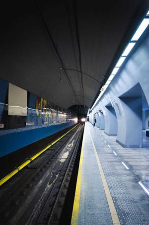 Metro Powiśle - plakat premium 60x80 cm