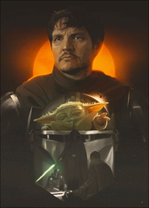 Mandalorian - plakat premium 21x29,7 cm