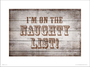 Naughty List - plakat premium 50x40 cm