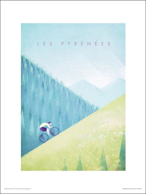 Pireneje Tour de France - plakat premium 30x40 cm