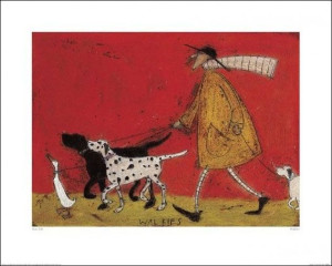 Sam Toft Doris z psami - plakat premium 50x40 cm