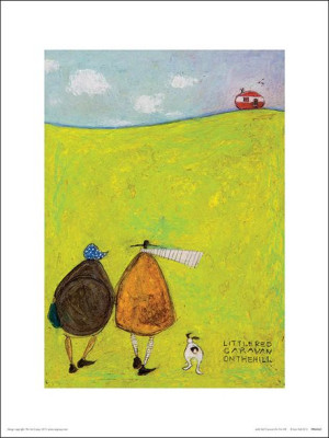 Sam Toft Little Red Caravan On The Hill - plakat p