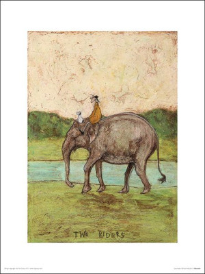 Sam Toft Two Riders - plakat premium 30x40 cm