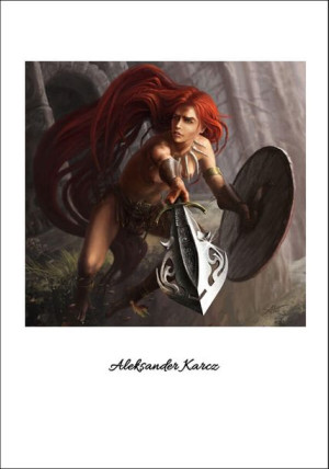 Ruda wojowniczka - plakat premium 61x91,5 cm