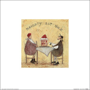 Sam Toft Naughty But Nice - plakat premium 30x30 c