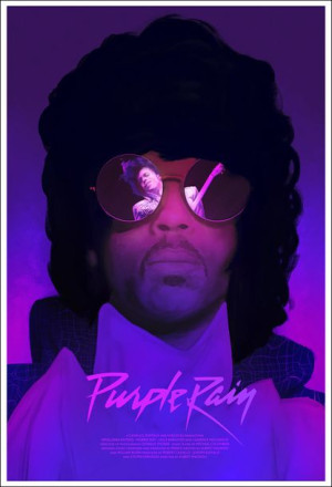 Purple Rain  -plakat premium 30x40 cm