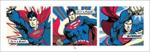 Superman Pop Art Triptych - plakat premium 95x33 c