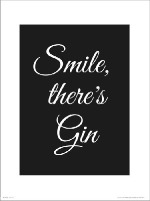 Smile Gin - plakat premium 30x40 cm