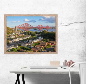 Szkocja, Forth Bridge - plakat premium 59,4x42 cm