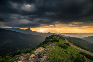 Tatry, Giewont - plakat premium 42x29,7 cm
