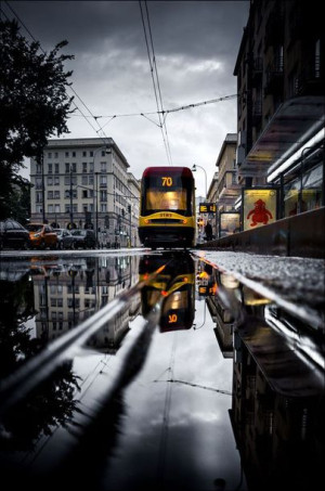 Tramwaj - plakat premium 40x50 cm