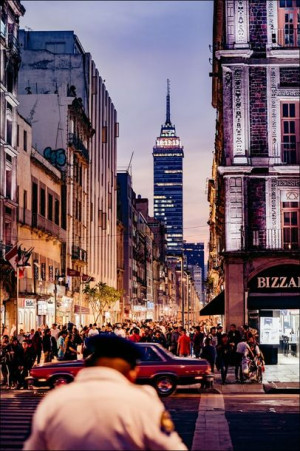 Torre Latinoamericana - Mexico City - plakat premi
