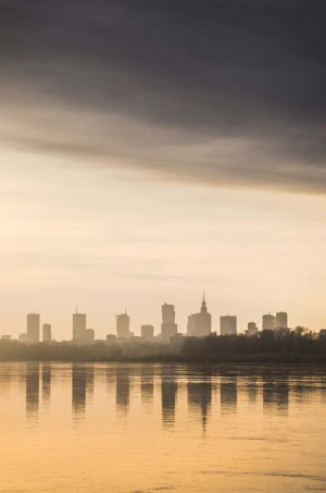 Warszawa Słonecznie - plakat premium 20x30 cm