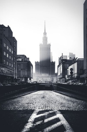 Warszawa W kierunku Pałacu Kultury - plakat premiu