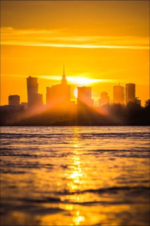 Warszawa Złoty zachód - plakat premium 21x29,7 cm