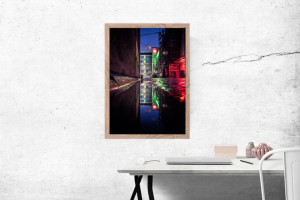 Wrocław Neon - plakat premium 21x29,7 cm