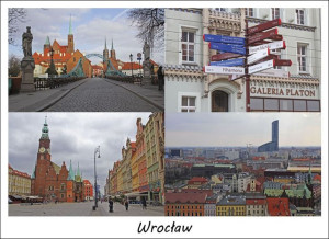 Wrocław - plakat premium 100x70 cm