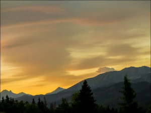 Widok na góry IV - plakat premium 59,4x42 cm