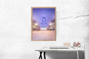 Zimowy Pałac - plakat premium 21x29,7 cm