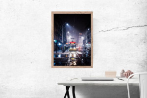 Zima - plakat premium 40x60 cm