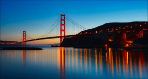 Most w San Francisko - plakat 100x70 cm